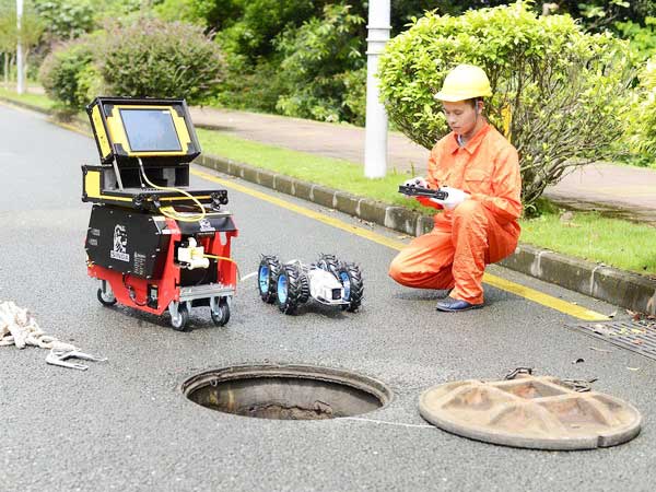 白茅湖农场管道机器人检测